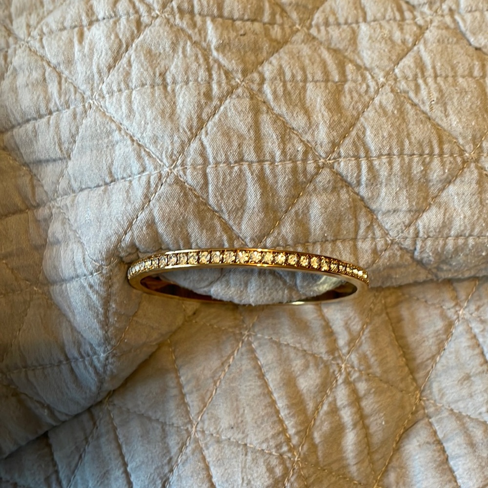 Gold bling bangle bracelet Large